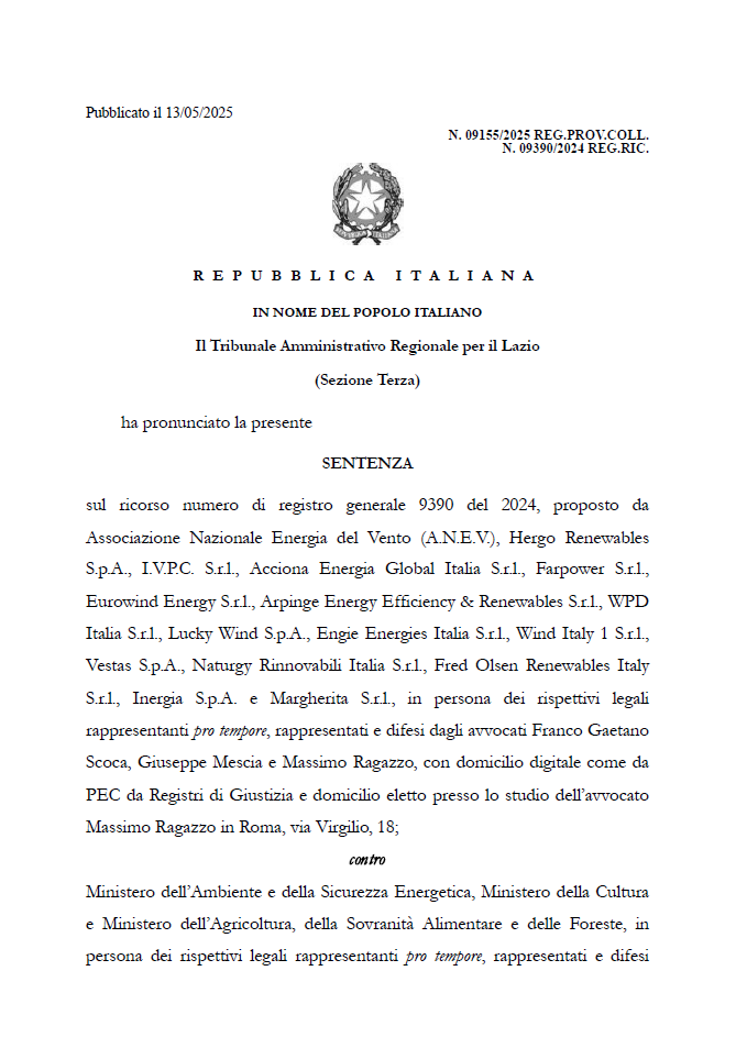 Aree idonee: annullati i criteri, alla Consulta lo stop sui terreni agricoli